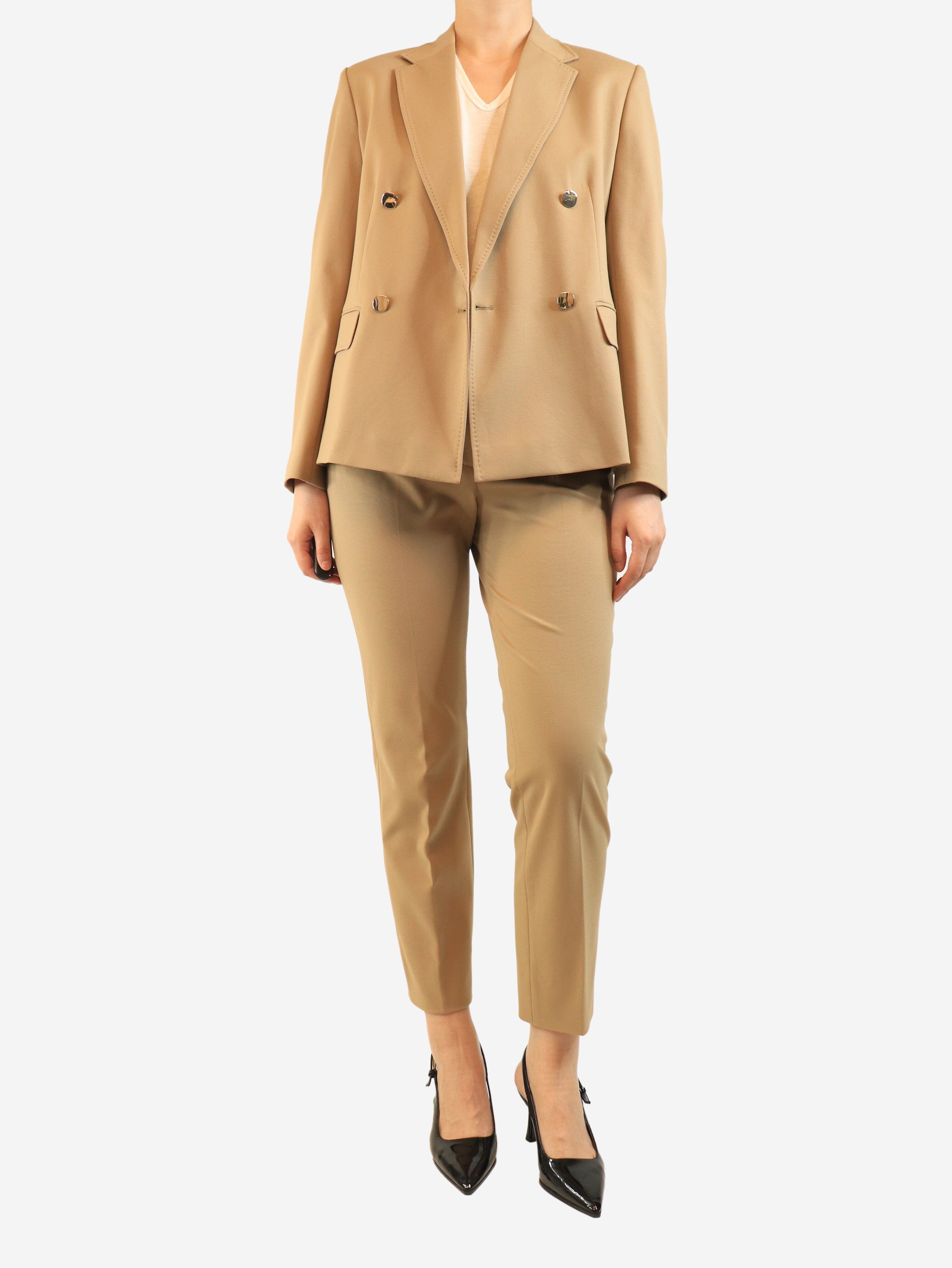 Camel two-piece suit set - size UK 10 Sets Max Mara Studio 