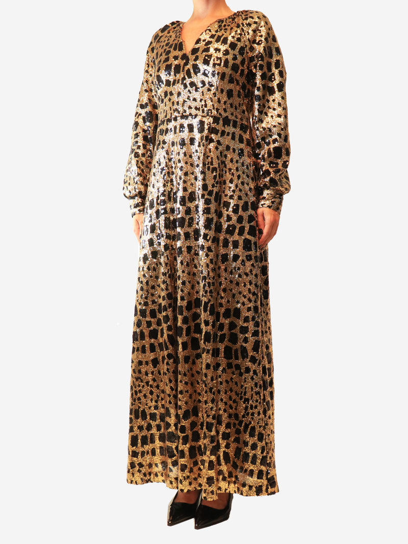 Black and gold Baguy maxi dress - size M