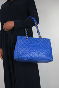 Chanel Blue 2010 caviar leather GST bag