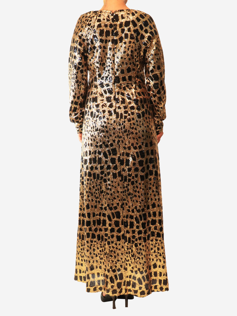 Black and gold Baguy maxi dress - size M