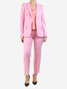 Stella McCartney Pink blazer and trousers set - size UK 10