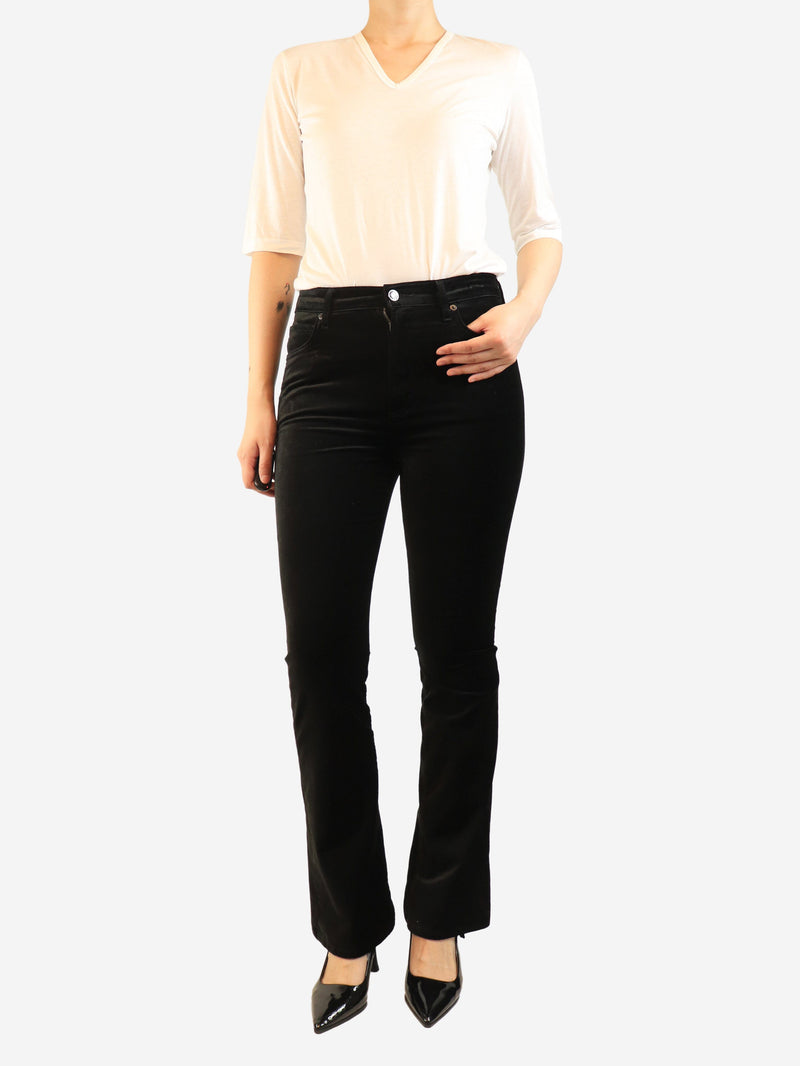 Black velvet jeans - size UK 8 Trousers Agolde 