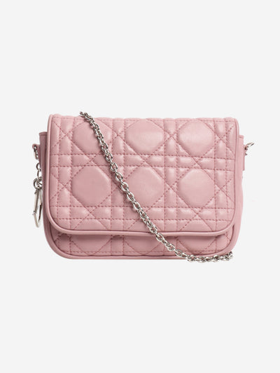 Pink Cannage-quilted leather crossbody bag Cross-body Bags Christian Dior 