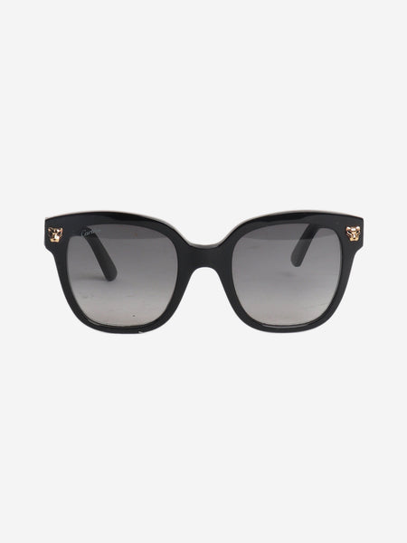 Black Panthère square-frame sunglasses product image