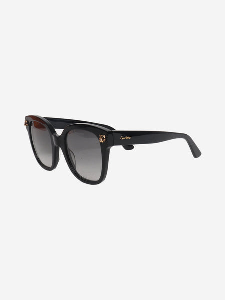 Black Panthère square-frame sunglasses alternate image