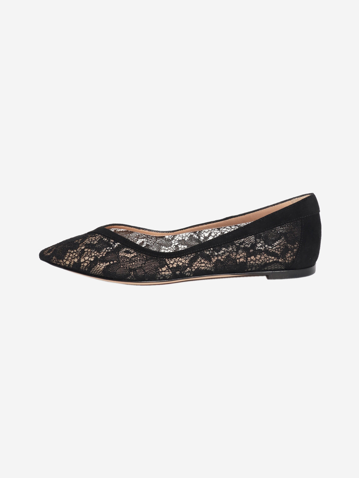 Black lace ballet flats - size EU 37 Flat Shoes Gianvito Rossi 