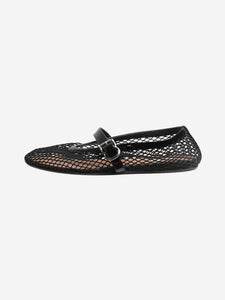 Alaia Black fishnet ballet flats - size EU 38