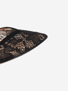 Black lace ballet flats - size EU 37 Flat Shoes Gianvito Rossi 