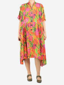 Balenciaga Multicolour floral printed sundress - size UK 10