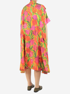 Balenciaga Multicolour floral printed sundress - size UK 10