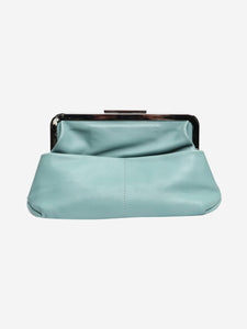 Marni Light blue leather clutch