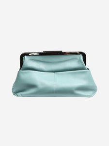 Marni Light blue leather clutch