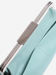 Marni Light blue leather clutch