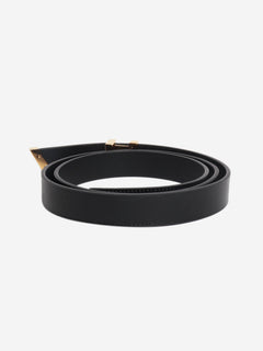Black Initiales 20MM leather belt Belts Louis Vuitton 