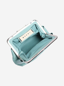 Marni Light blue leather clutch