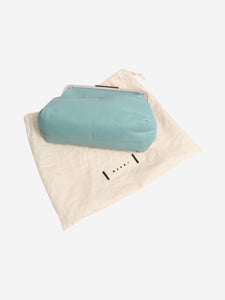 Marni Light blue leather clutch