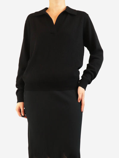 Black Westley cashmere polo - size M Knitwear Reformation 