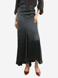 Ann Demeulemeester Black elastic waist skirt - size UK 4