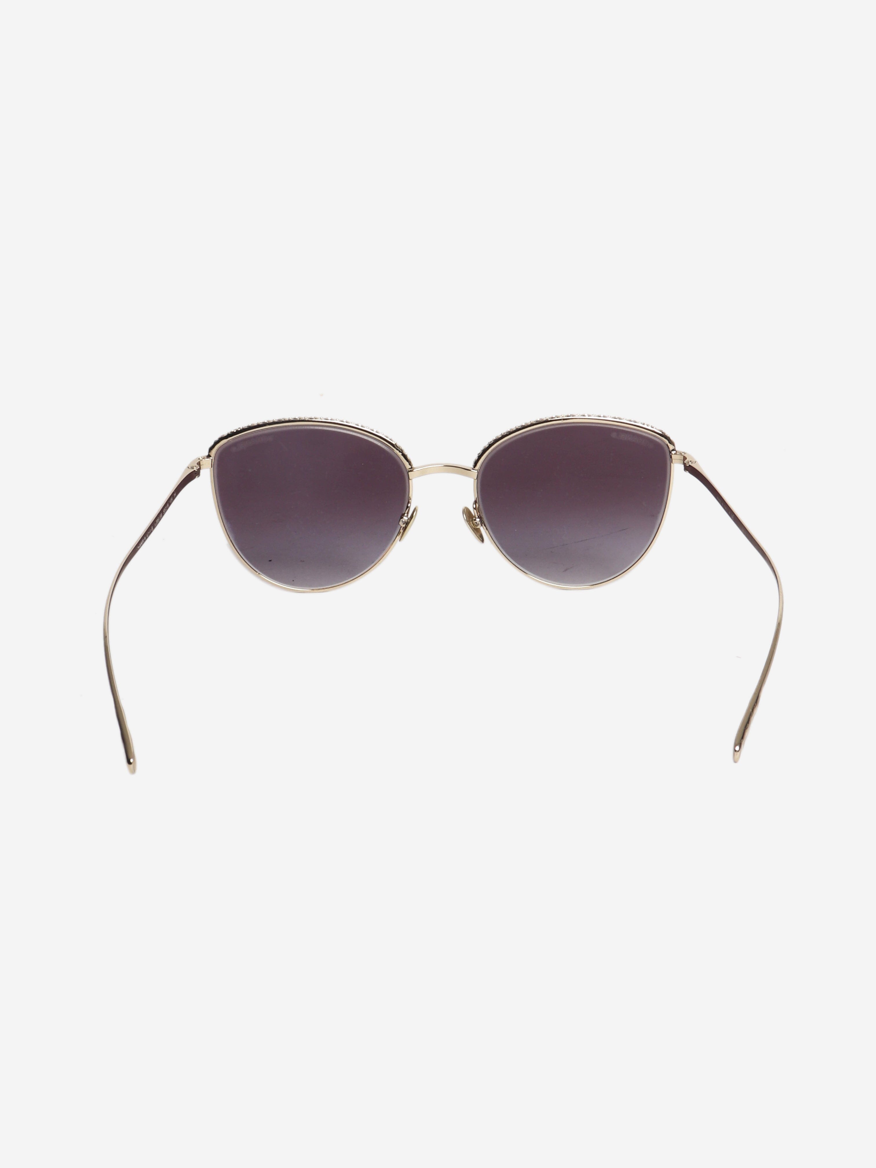 Gold round-frame sunglasses Sunglasses Chanel 