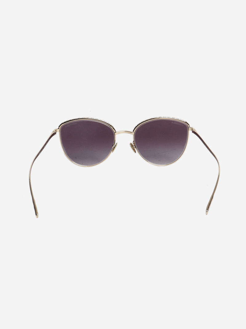 Gold round-frame sunglasses Sunglasses Chanel 