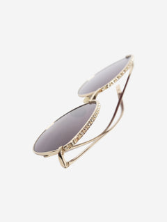 Gold round-frame sunglasses Sunglasses Chanel 