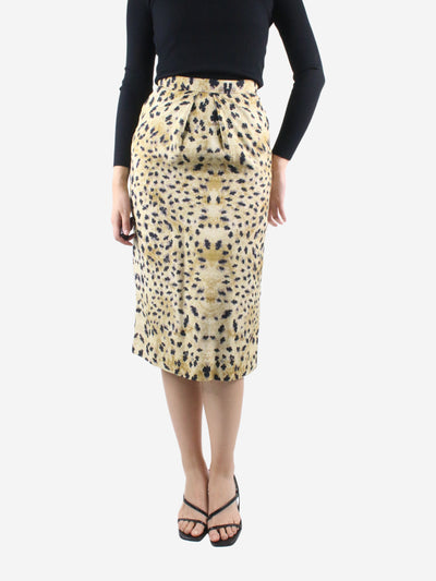 Neutral printed midi skirt - size UK 8 Skirts Prada 