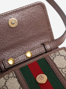 Gucci Brown GG Monogram pouch bag