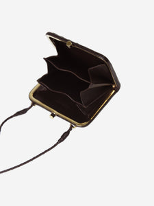 Bottega Veneta Brown Intrecciato leather purse
