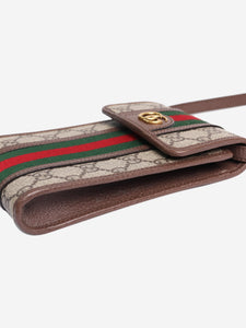 Gucci Brown GG Monogram pouch bag