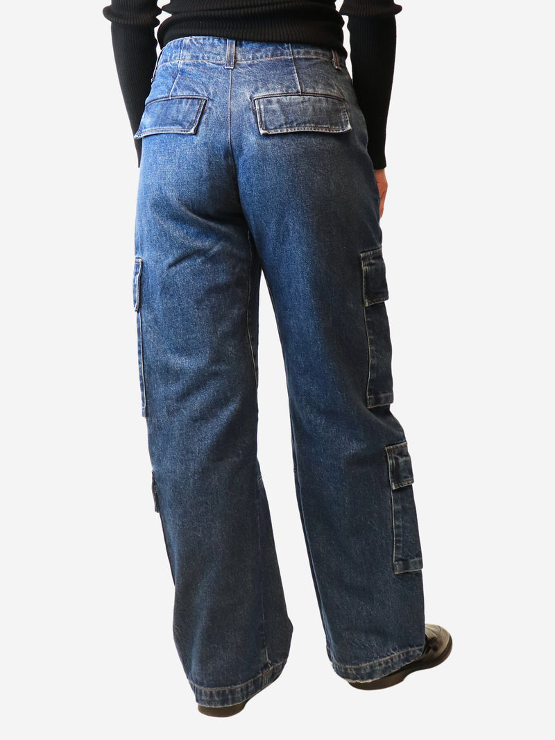Blue Delena cargo jeans - size UK 12
