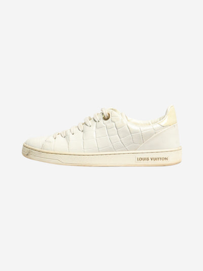 White croc-embossed trainers - size EU 36 Trainers Louis Vuitton 