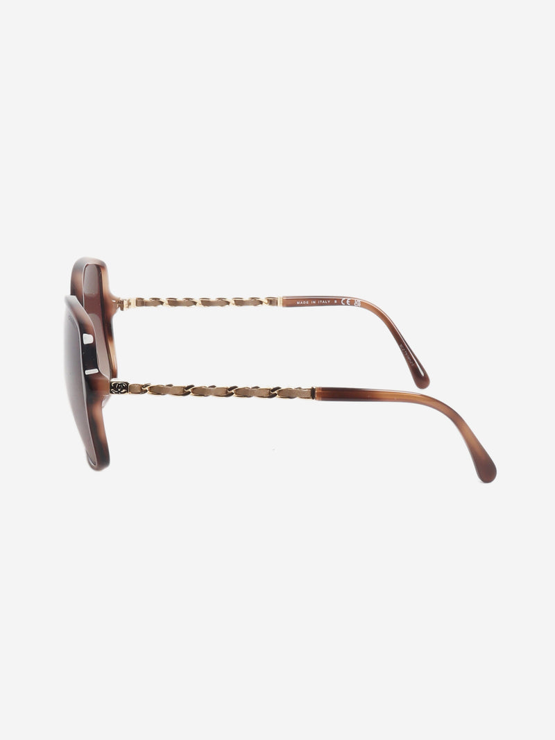 Brown tortoise shell oversized sunglasses Sunglasses Chanel 