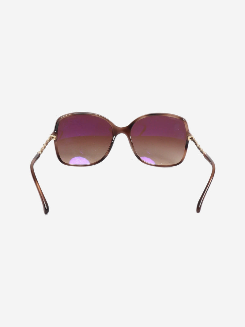 Brown tortoise shell oversized sunglasses Sunglasses Chanel 