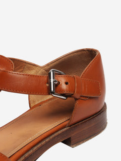 Tan Kelsey woven leather sandals - size EU 38 Flat Sandals Church's 