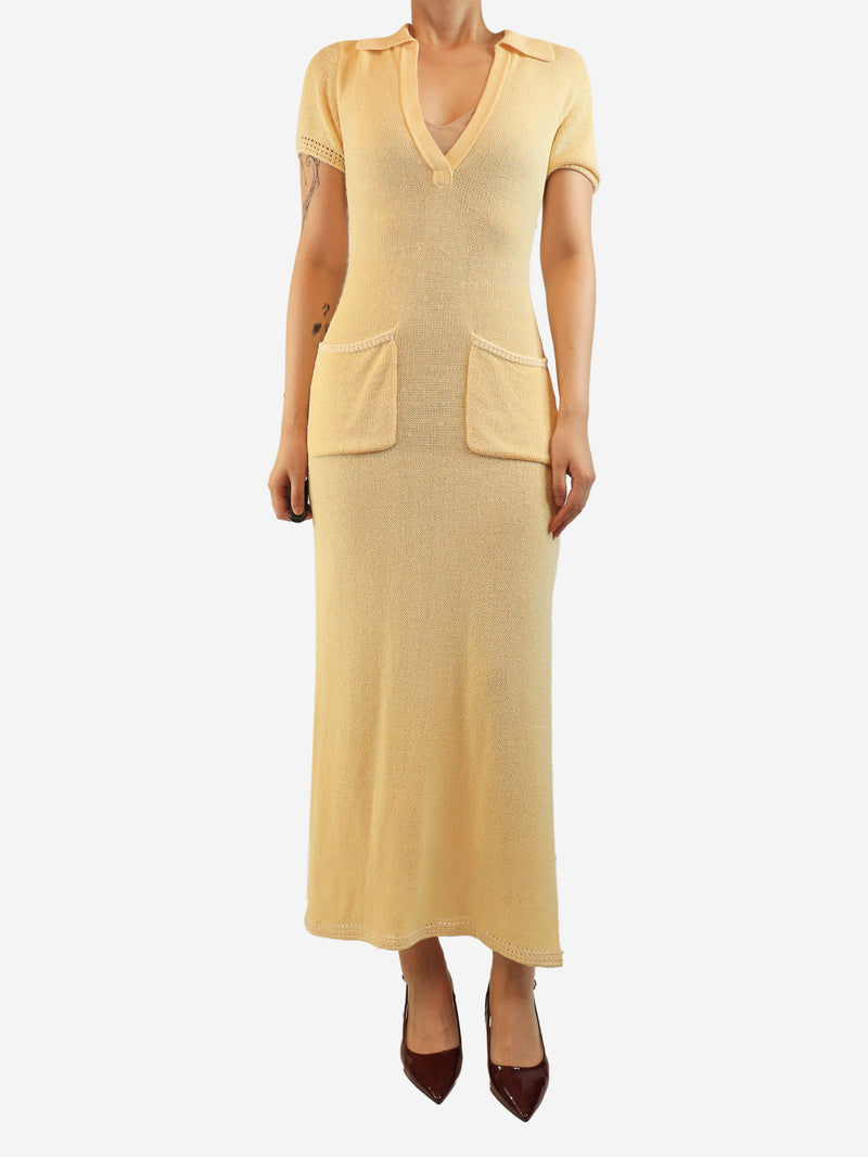 Butter yellow knit dress - size S Dresses Proenza Schouler 