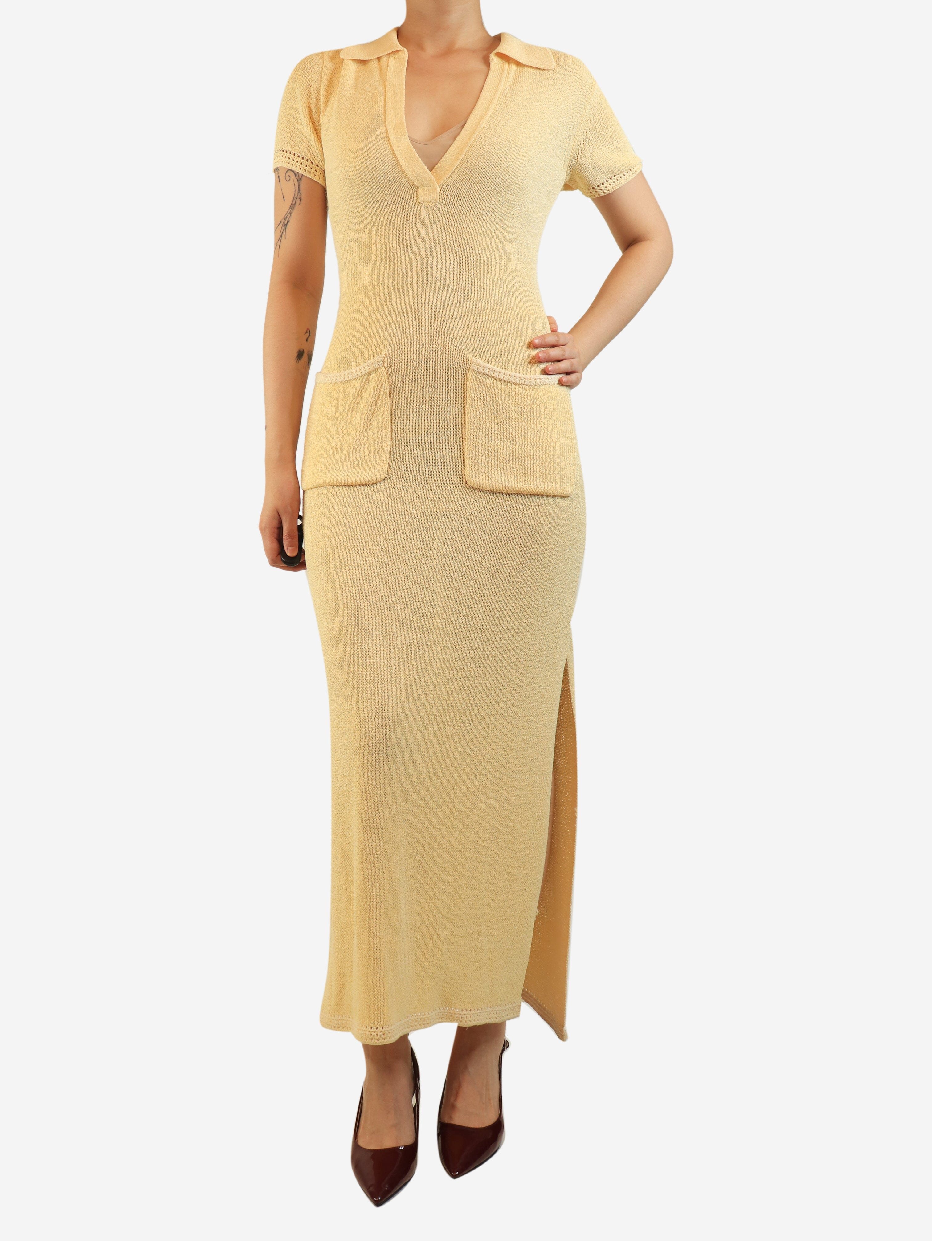 Butter yellow knit dress - size S Dresses Proenza Schouler 