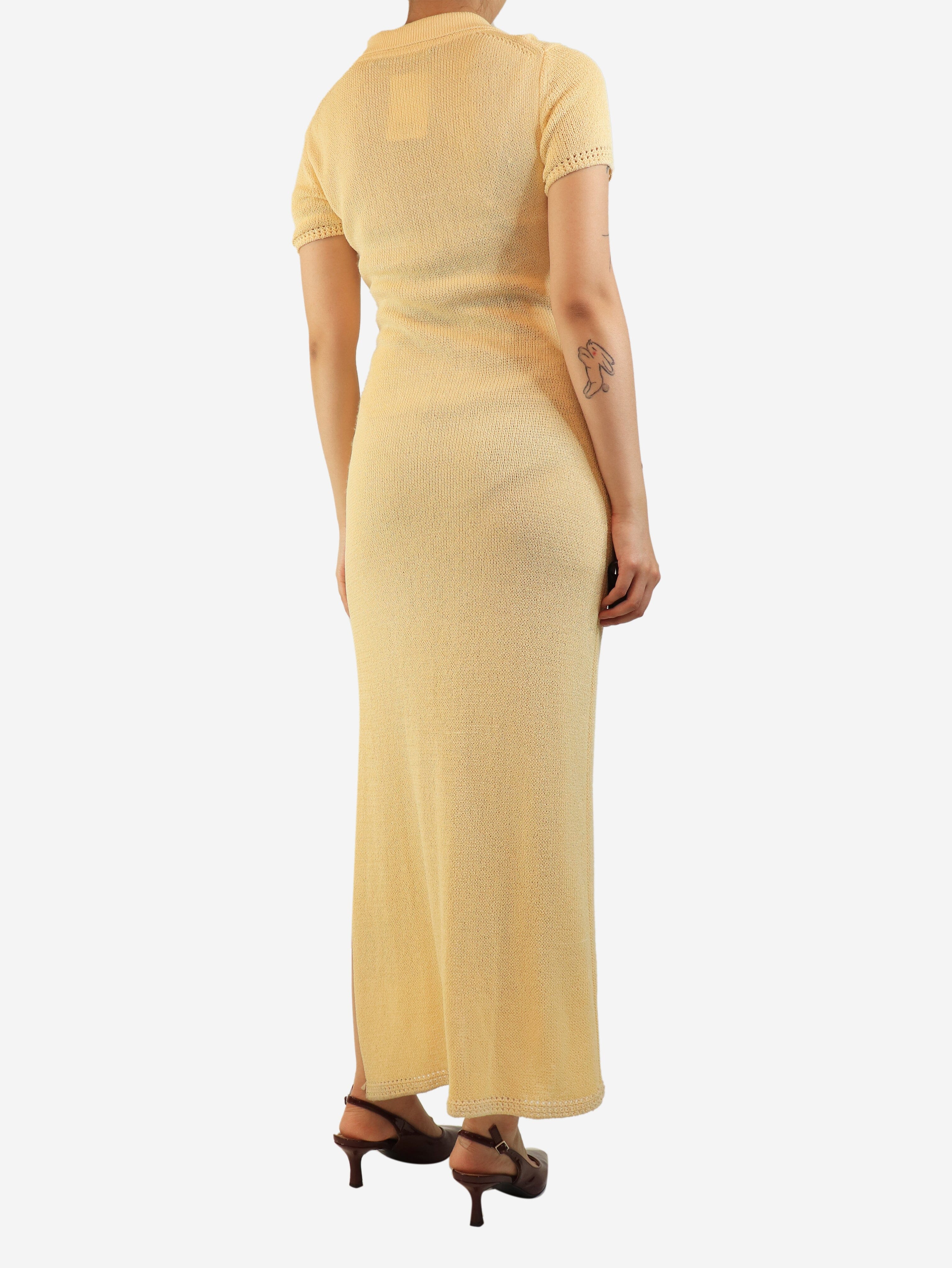 Butter yellow knit dress - size S Dresses Proenza Schouler 