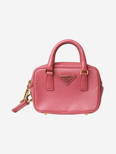 Pink mini Saffiano bag Top Handle Bags Prada 