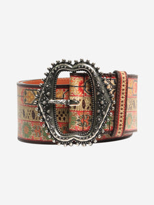 Etro Multicolour tri-patterned belt
