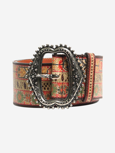 Multicolour tri-patterned belt Belts Etro 