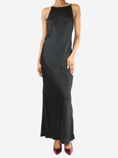 Black silky slip dress - size XS Dresses Bazilika 