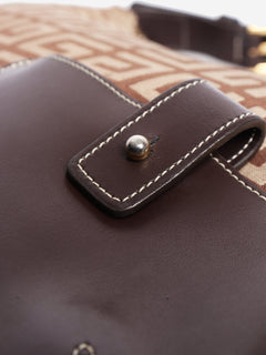 Brown canvas Hobo bag