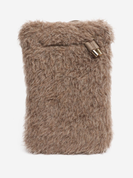 Brown Crossy teddy phone pouch alternate image