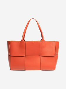 Bottega Veneta Orange Arco medium leather tote bag