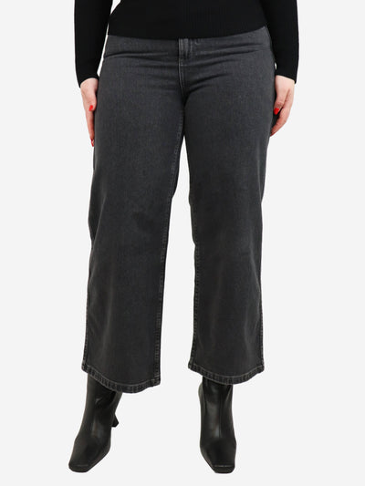 Grey wide leg jeans - size UK 12 Trousers Sezane 