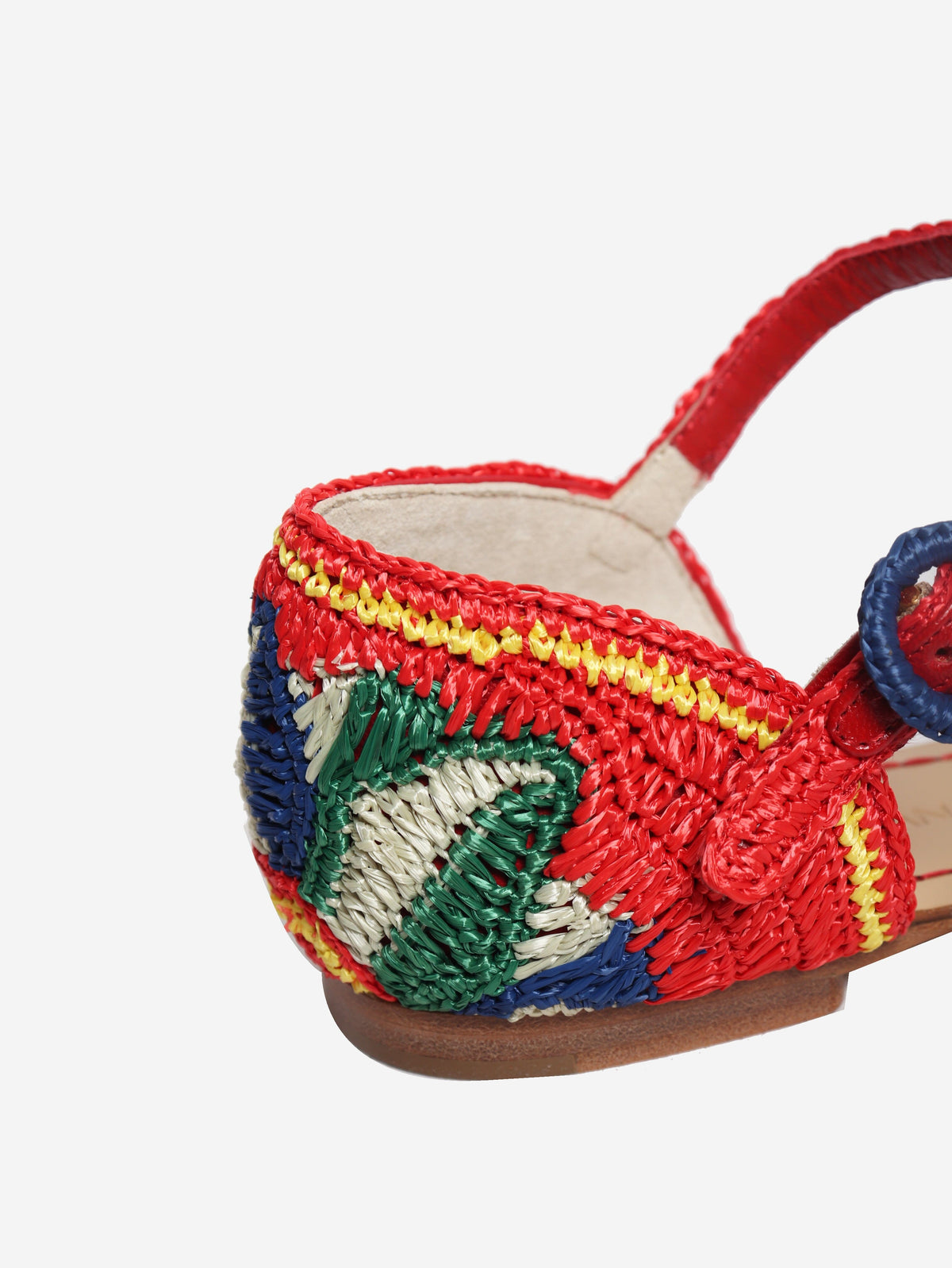 Multi-coloured raffia sandals - size EU 37 Flat Shoes Dolce & Gabbana 