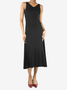 Narciso Rodriguez Black sleeveless maxi dress - size UK 8