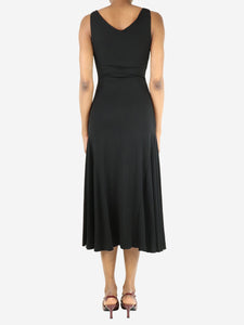 Narciso Rodriguez Black sleeveless maxi dress - size UK 8