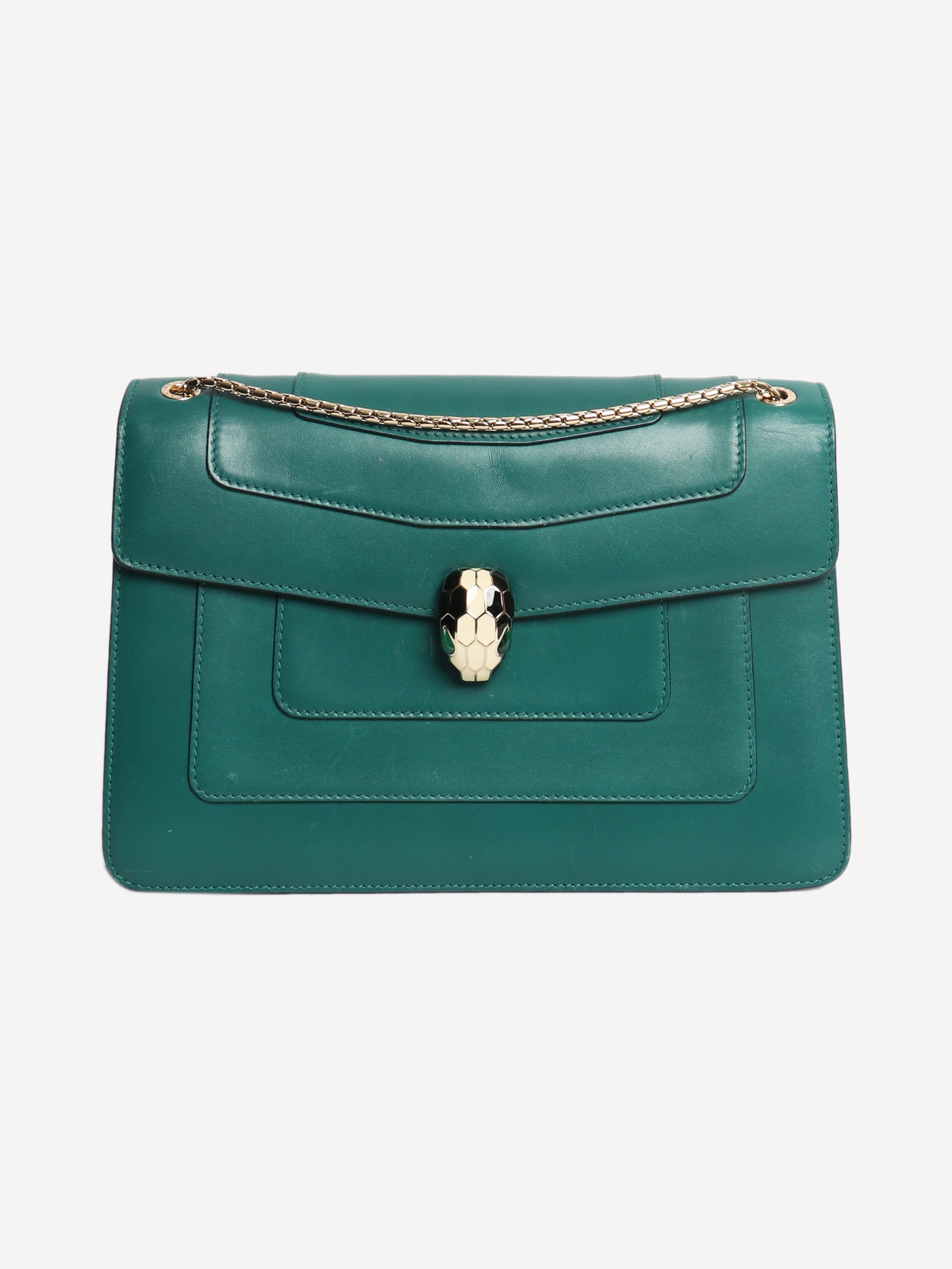 Green Serpenti Forever shoulder bag Cross-body Bags Bvlgari 