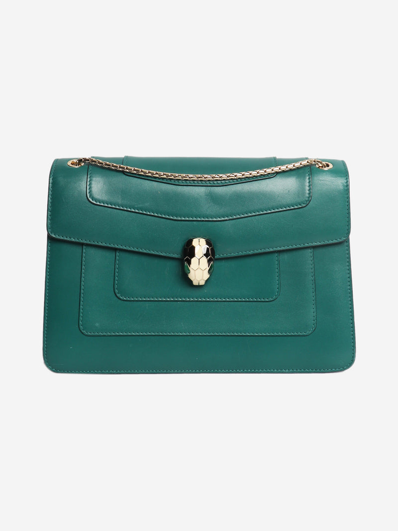 Green Serpenti Forever shoulder bag Cross-body Bags Bvlgari 